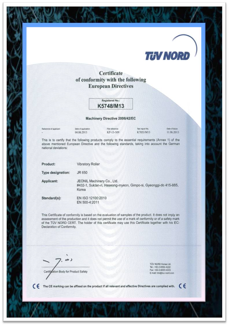 TUV Certificate for JR-650 Vibratory Roller.jpg